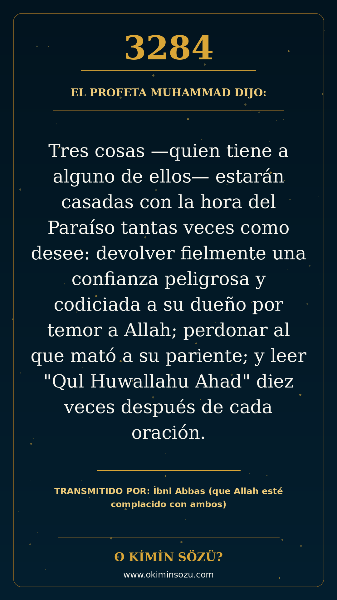 hadis 3284 es