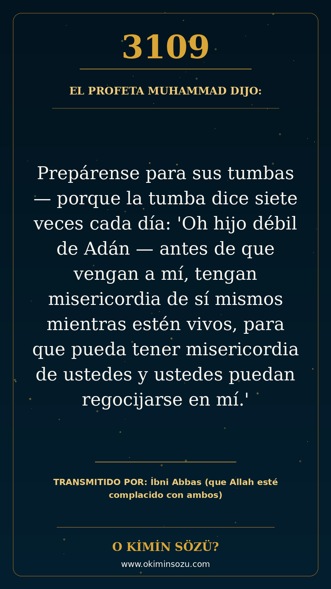 hadis 3109 es