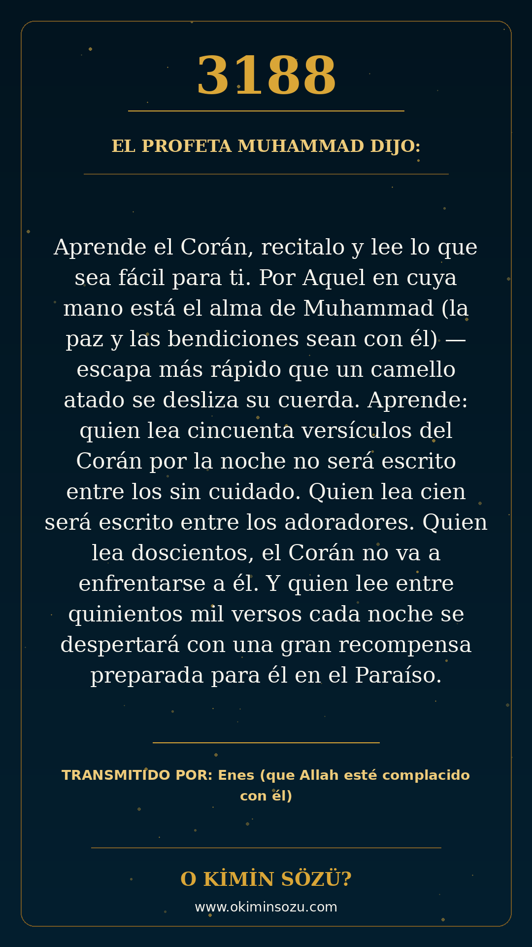 hadis 3188 es