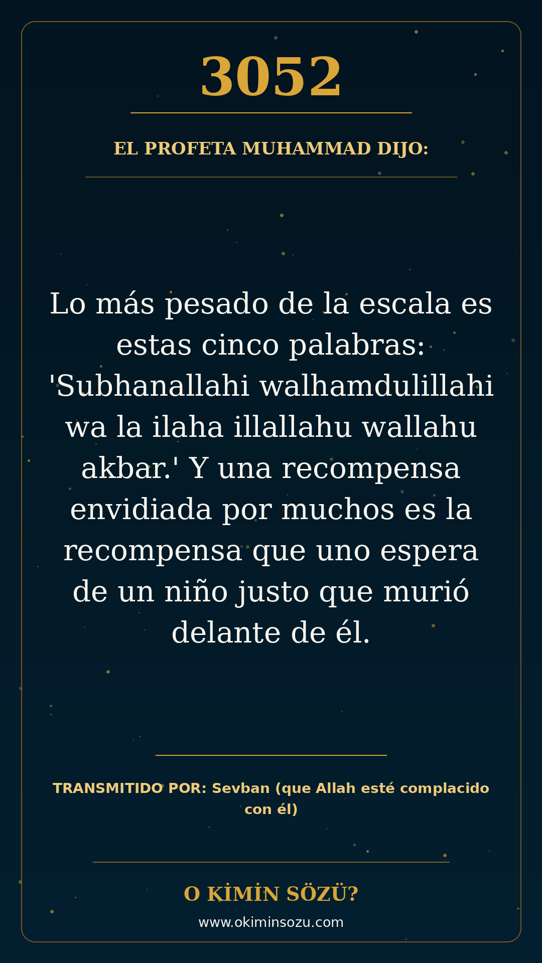 hadis 3052 es
