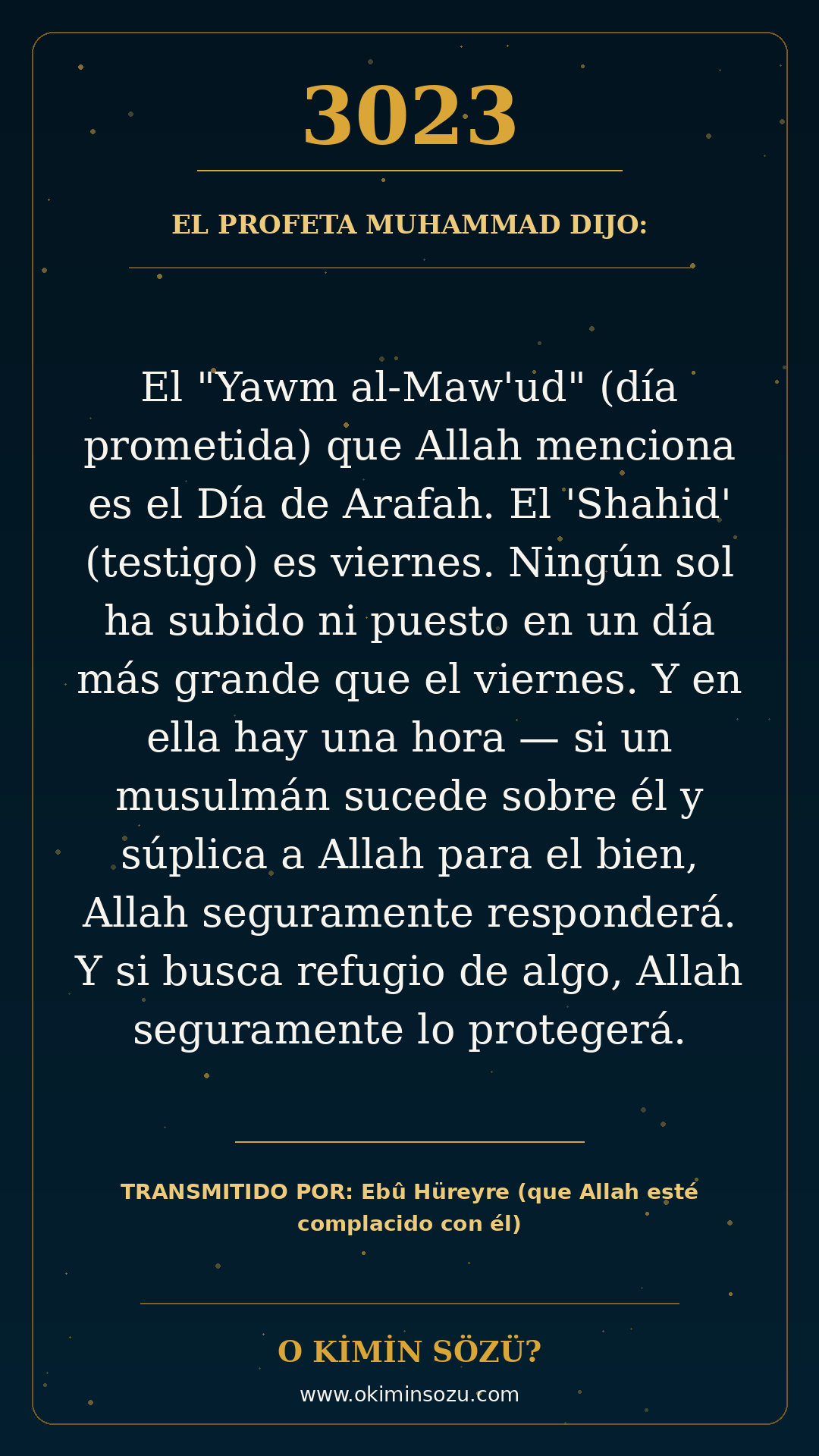 hadis 3023 es