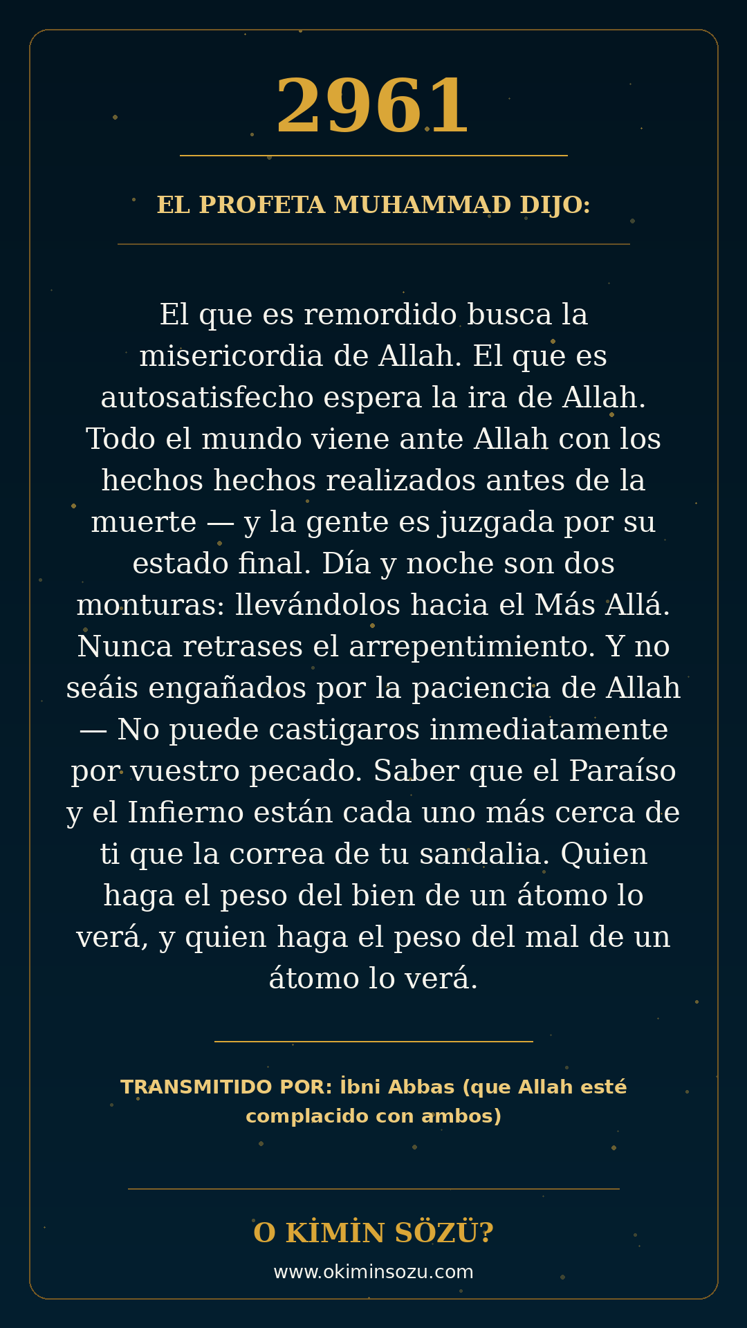 hadis 2961 es