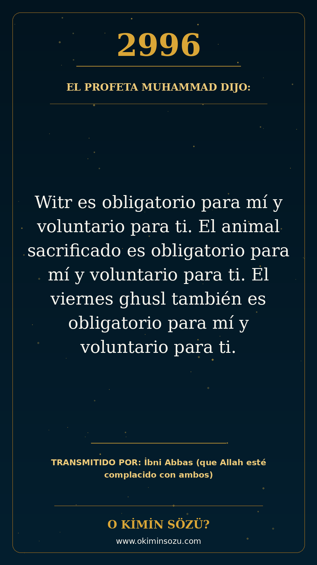 hadis 2996 es