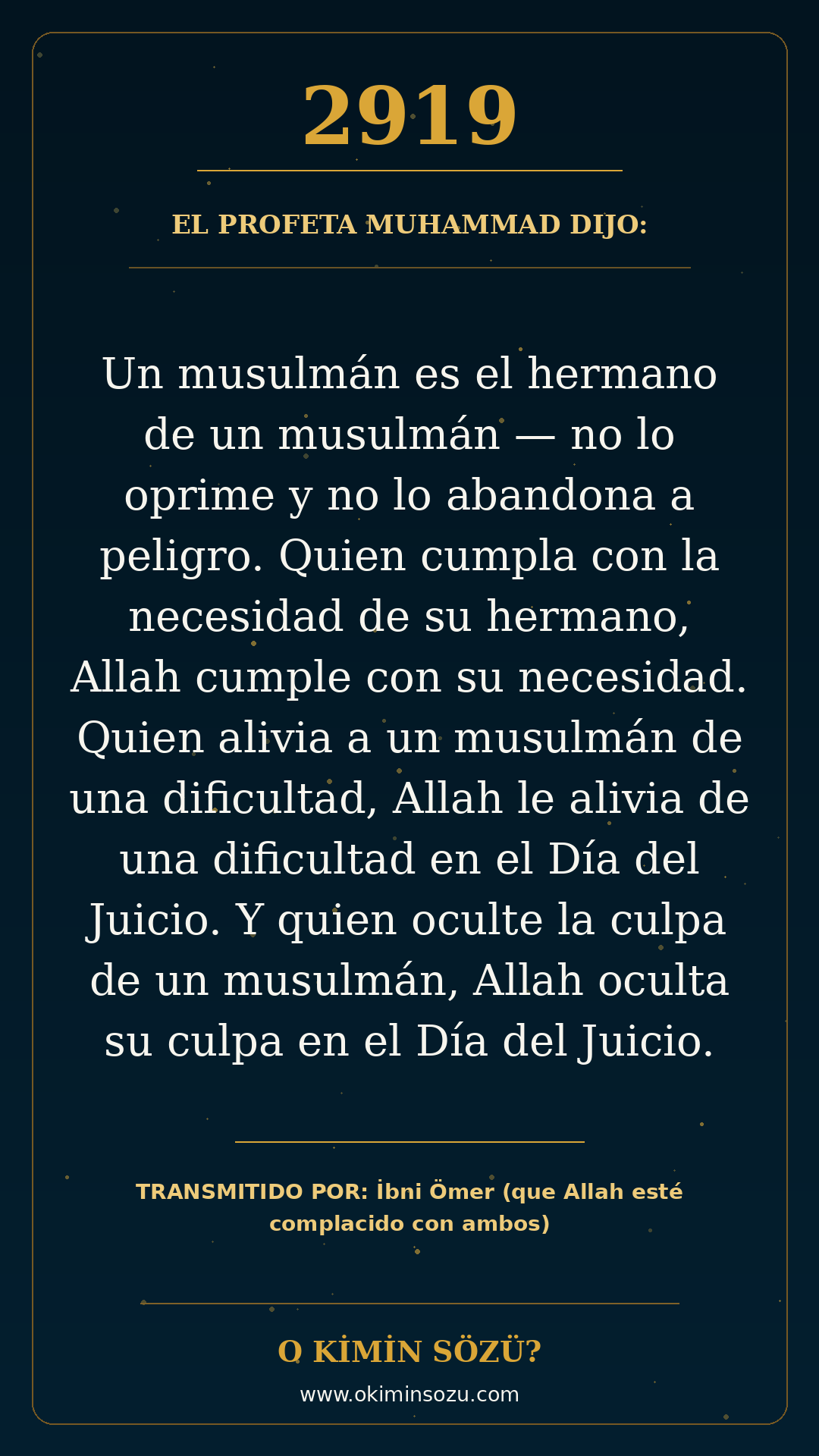 hadis 2919 es