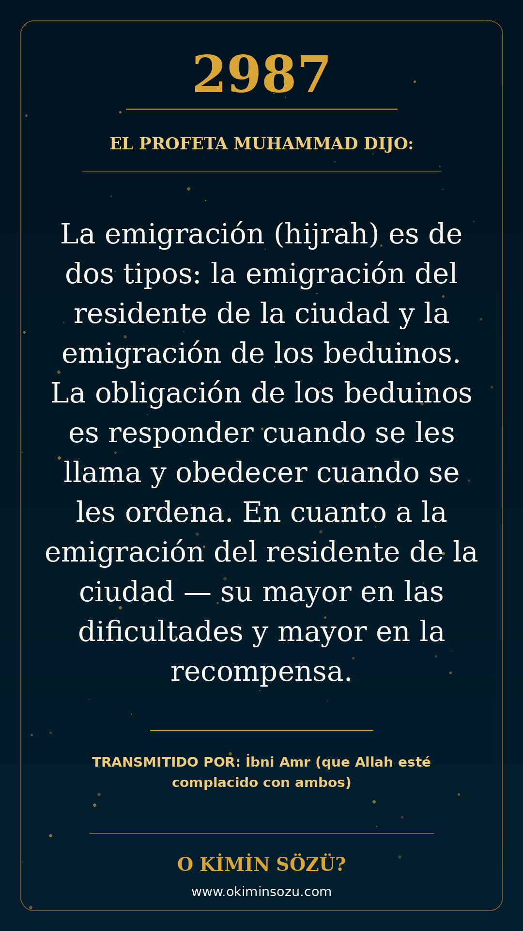 hadis 2987 es