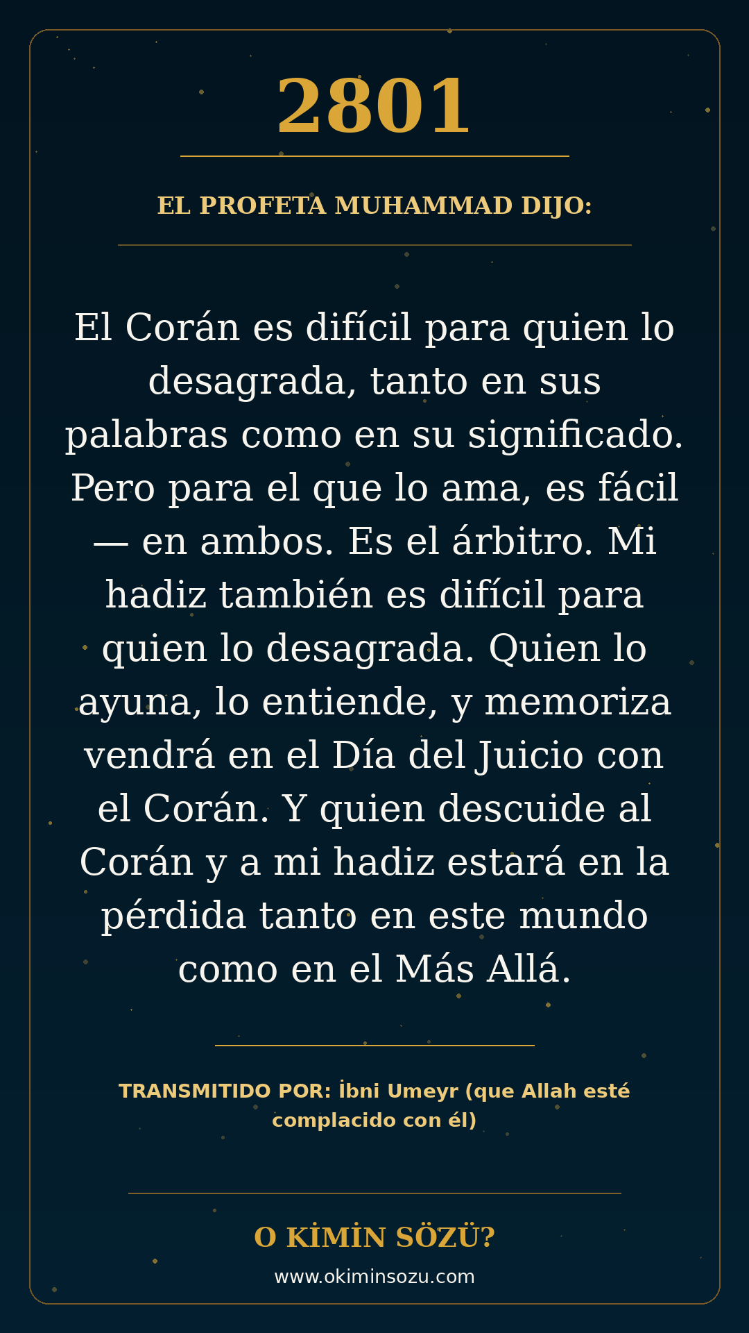 hadis 2801 es