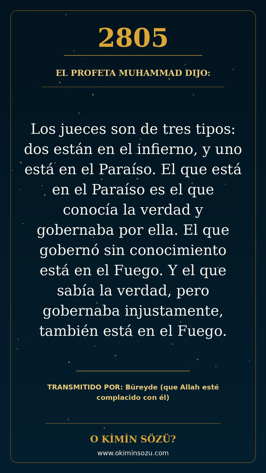 hadis 2805 es