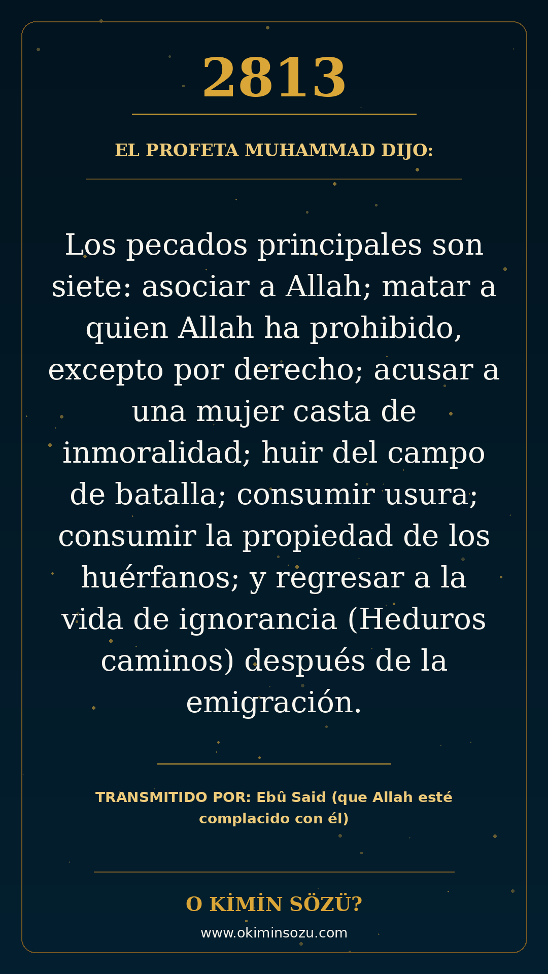 hadis 2813 es