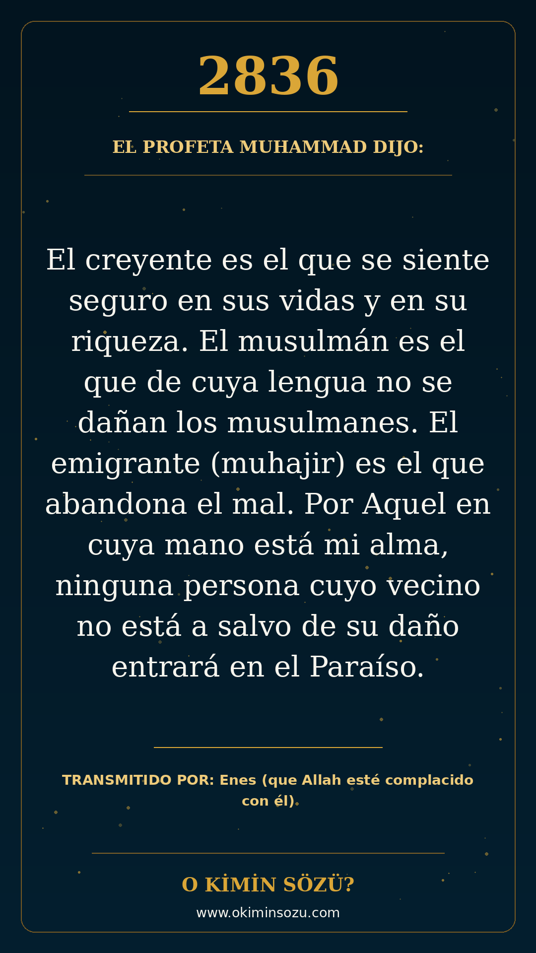 hadis 2836 es
