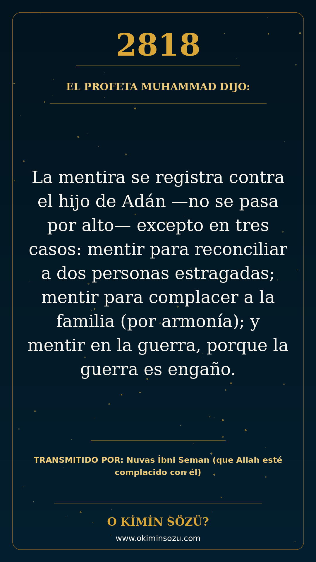 hadis 2818 es