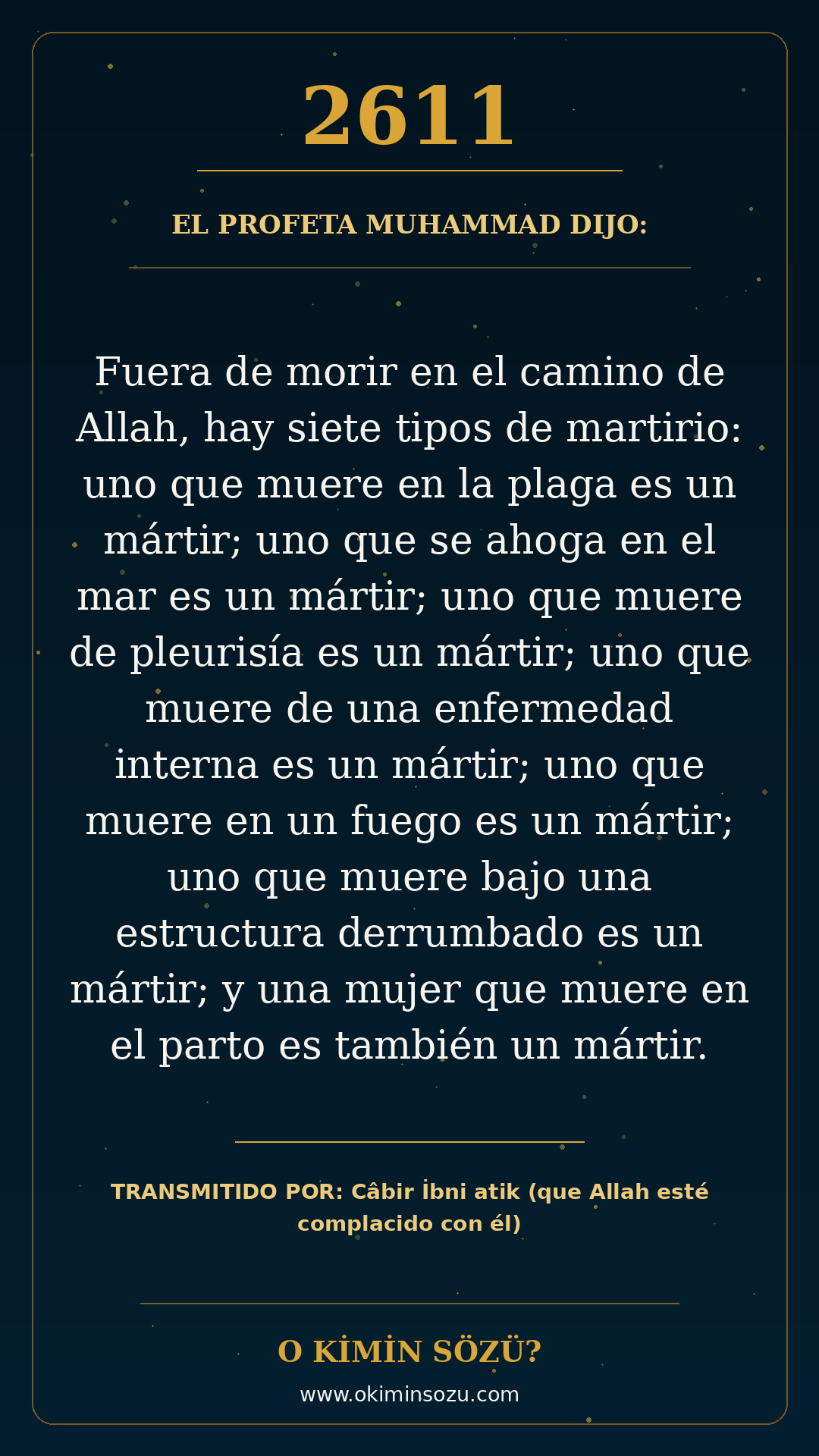 hadis 2611 es