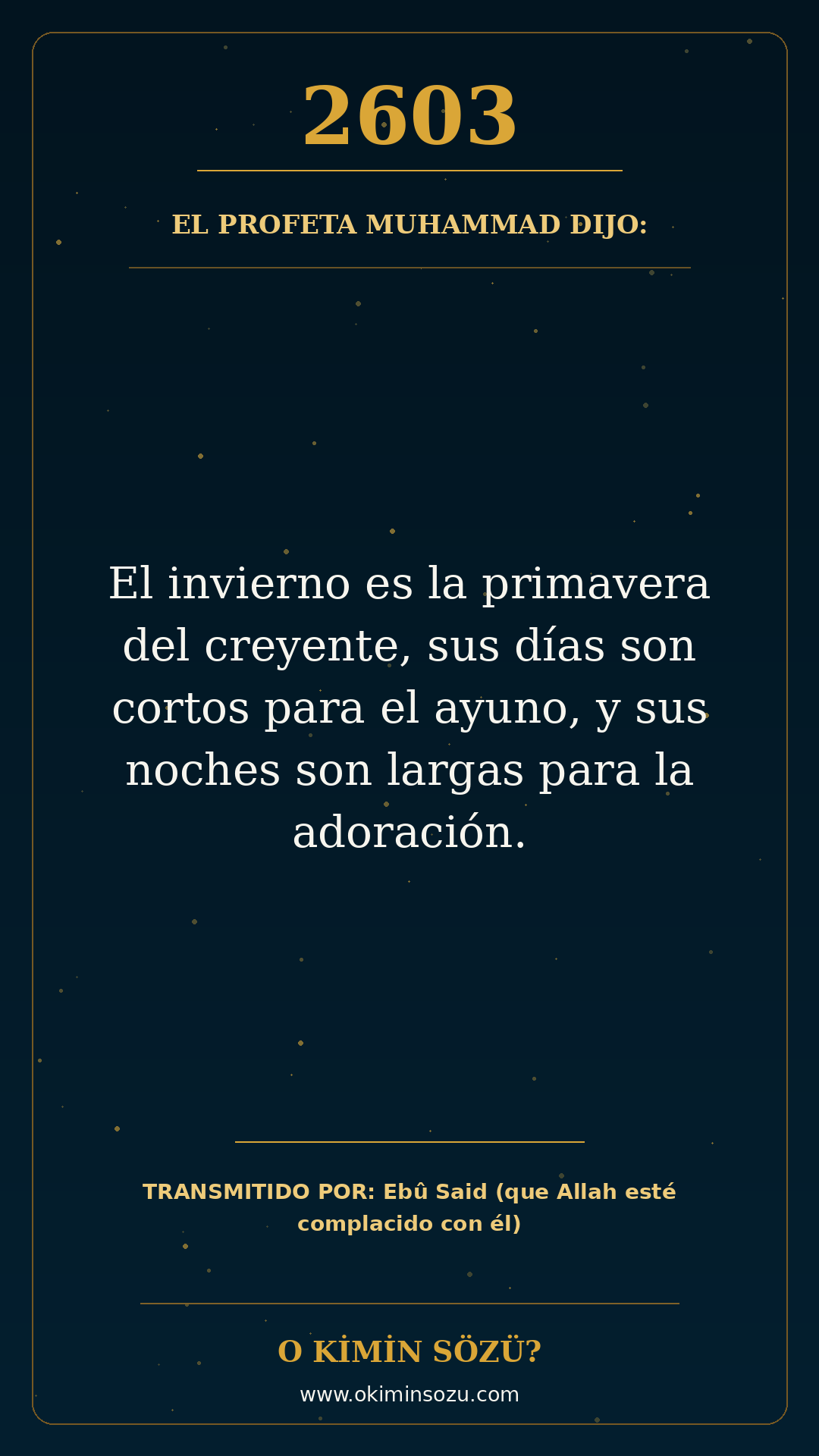 hadis 2603 es