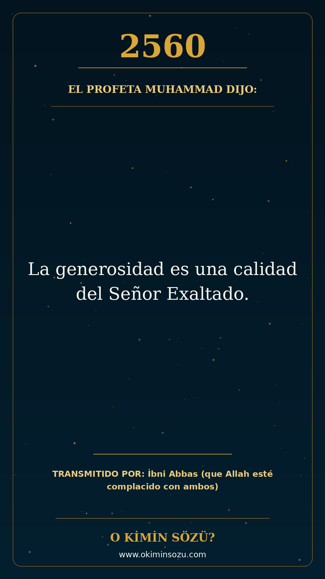 hadis 2560 es