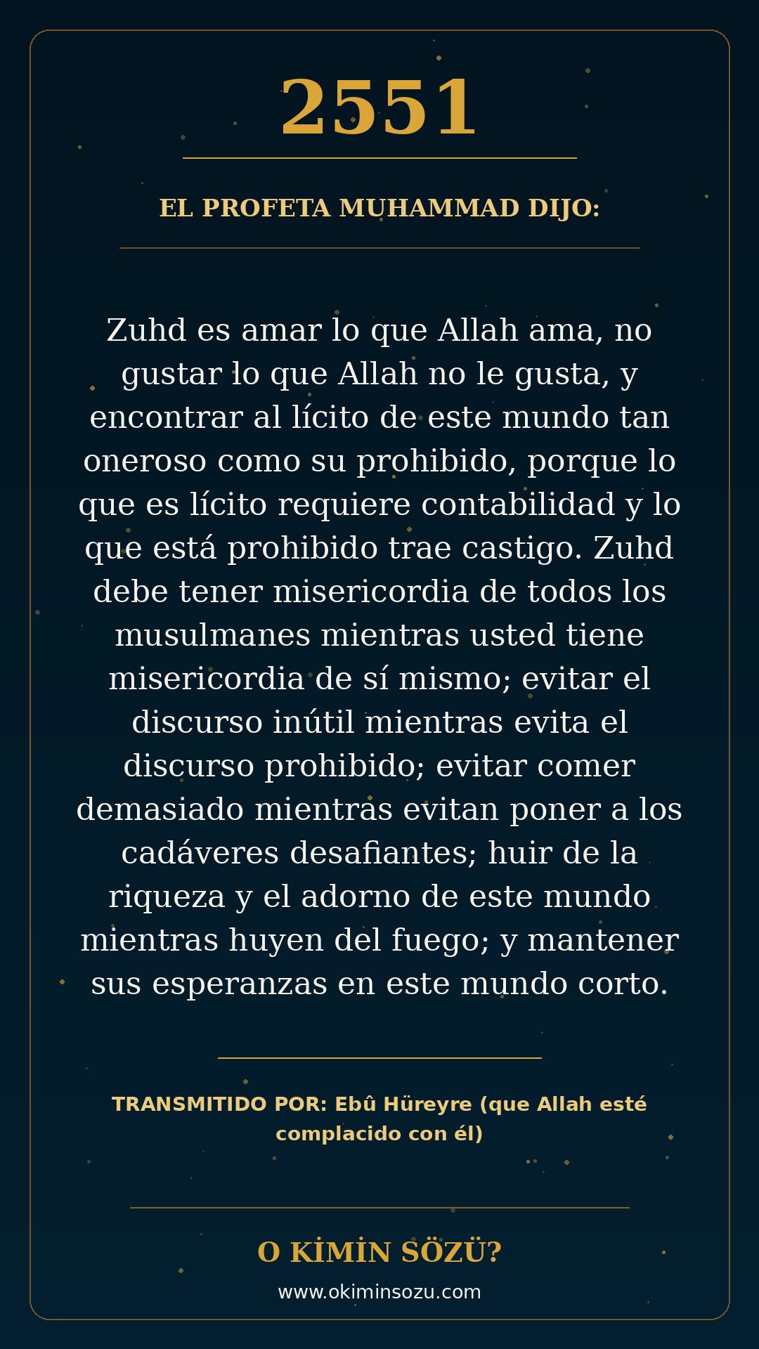 hadis 2551 es