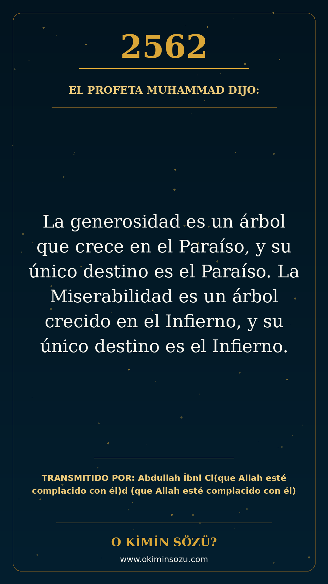 hadis 2562 es