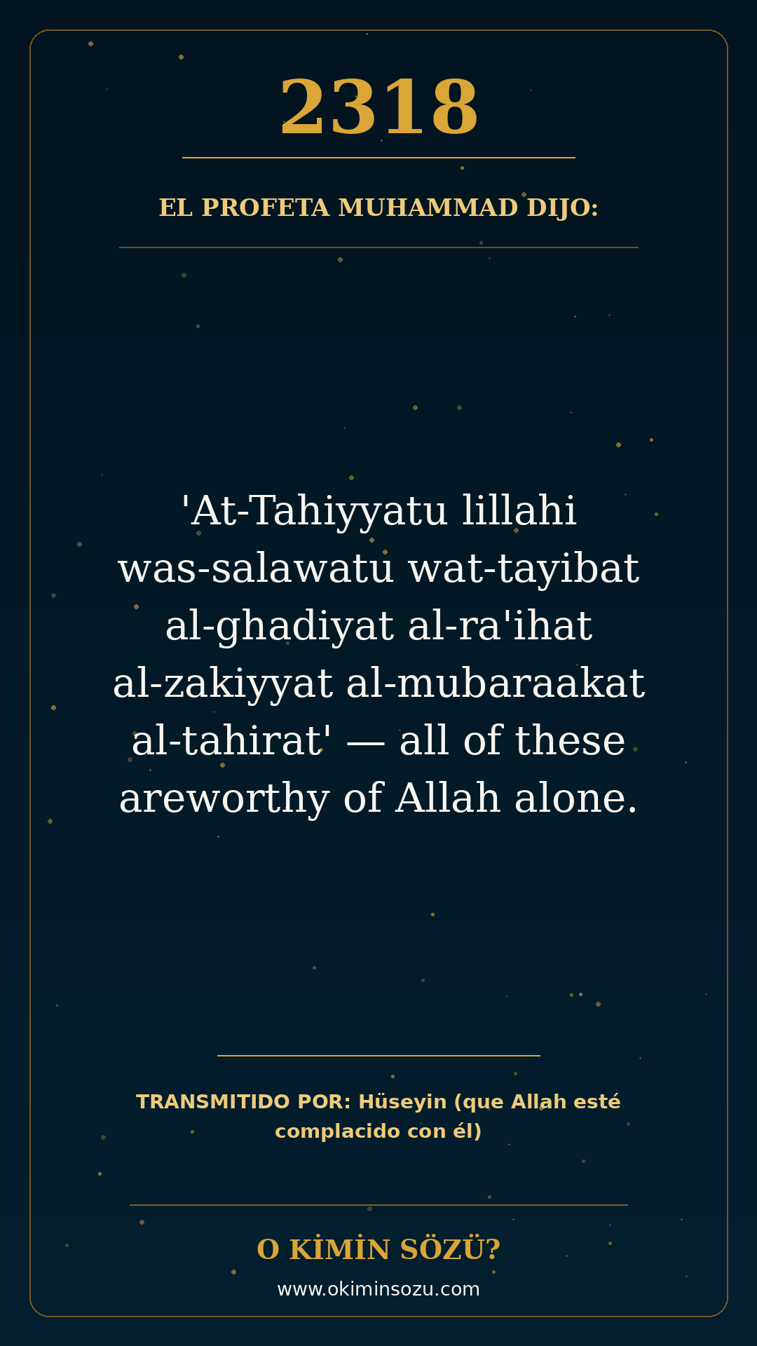 hadis 2318 es