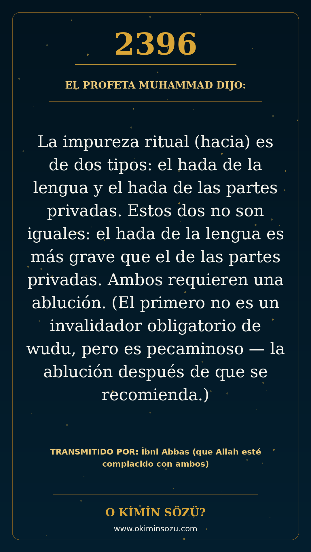 hadis 2396 es