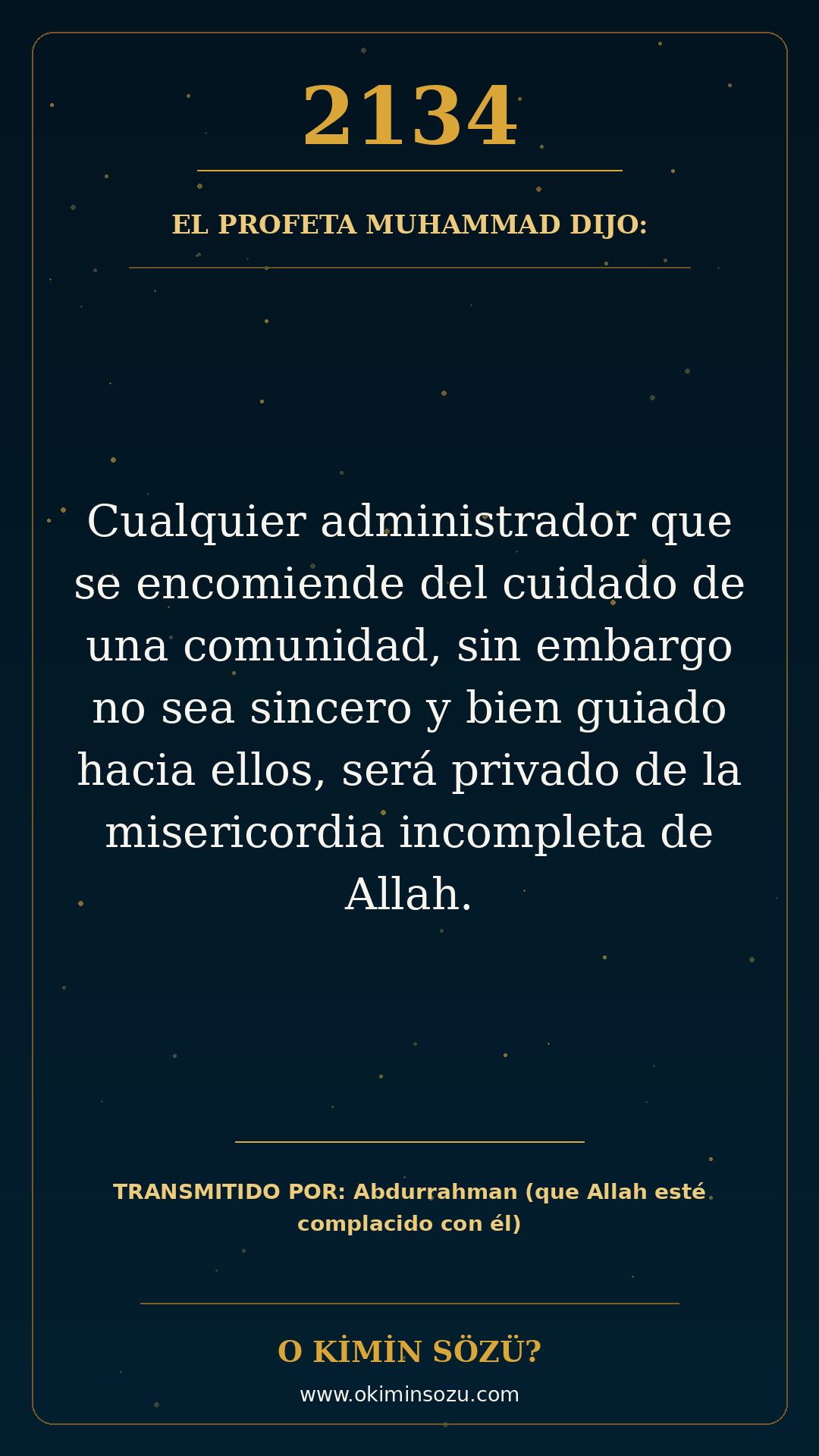 hadis 2134 es