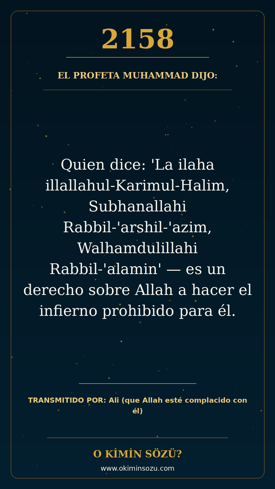 hadis 2158 es