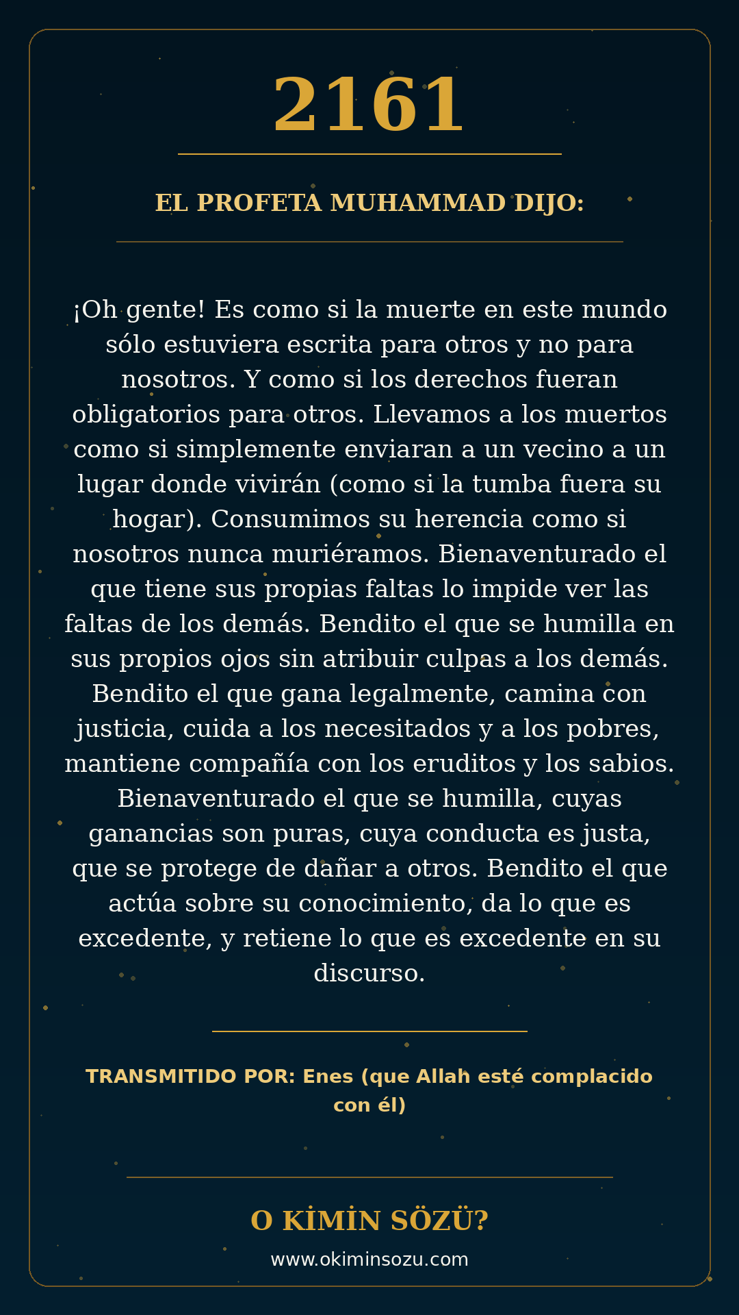 hadis 2161 es