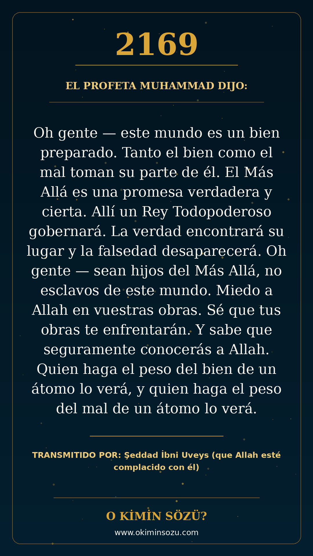 hadis 2169 es