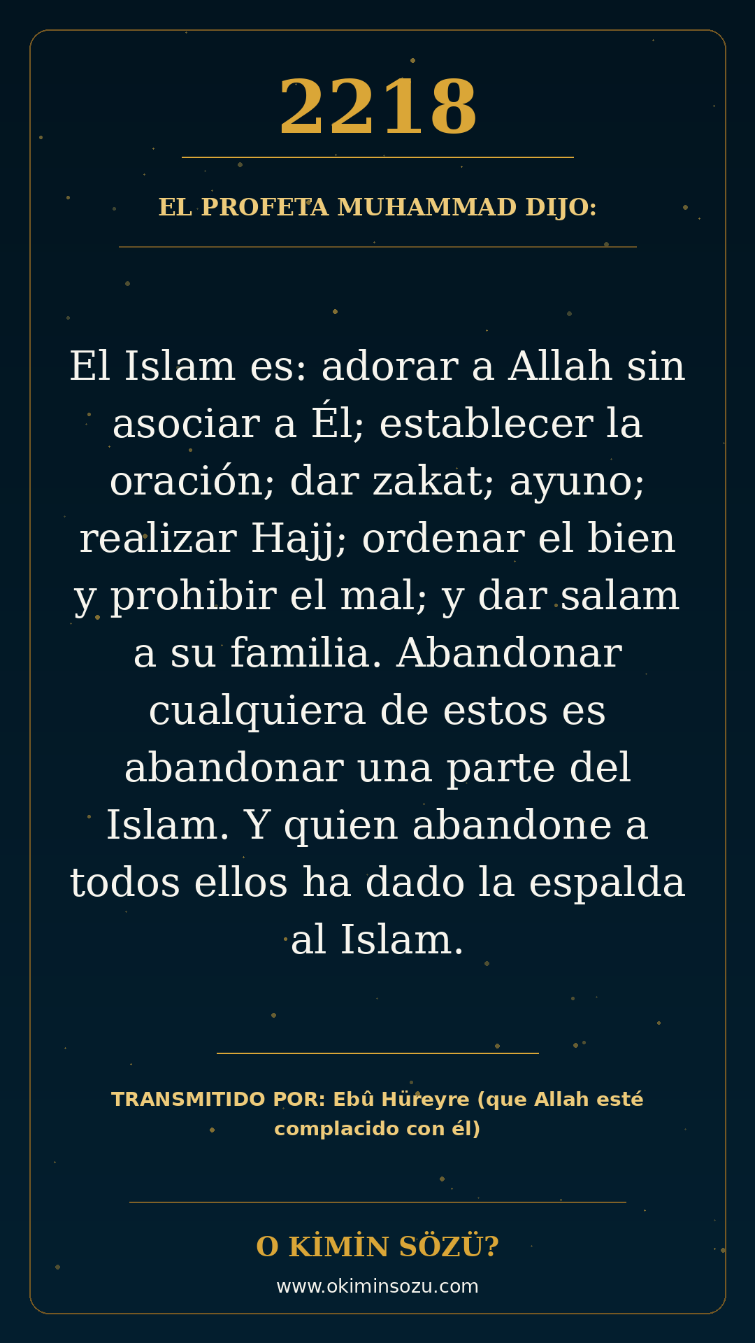hadis 2218 es