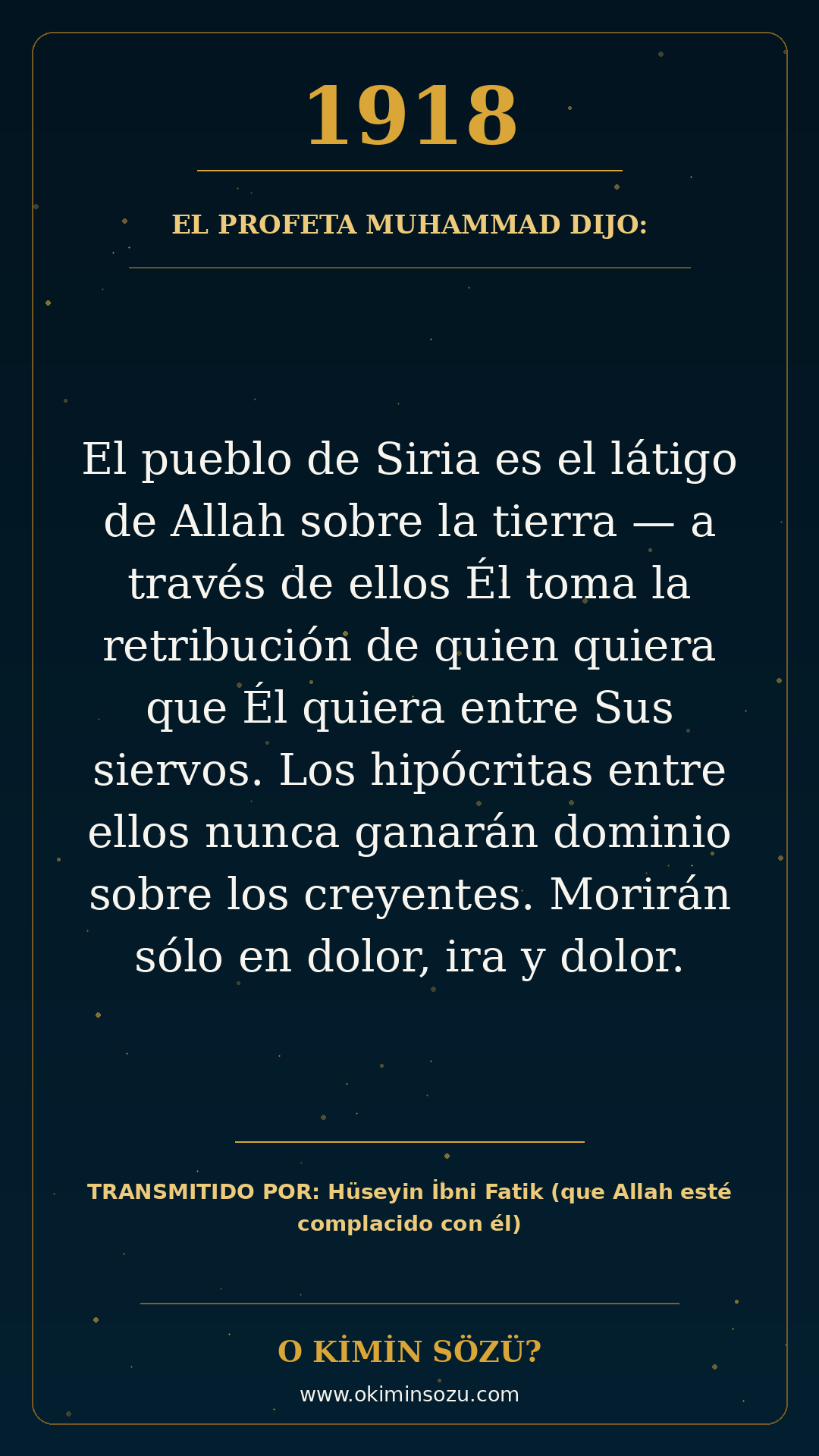 hadis 1918 es