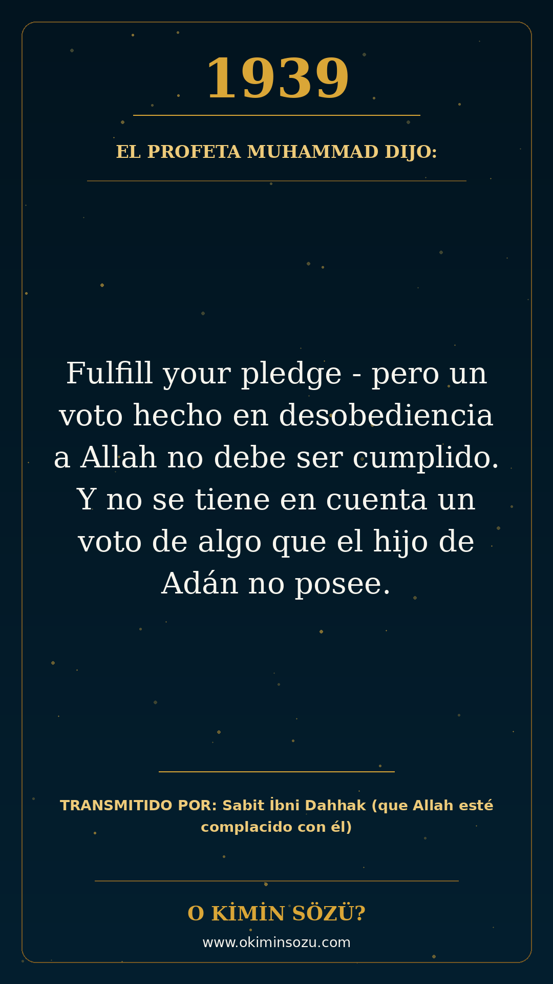 hadis 1939 es