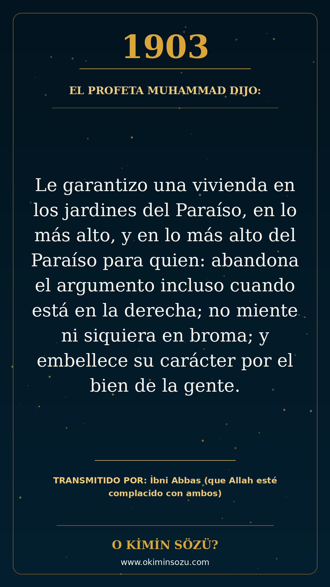 hadis 1903 es