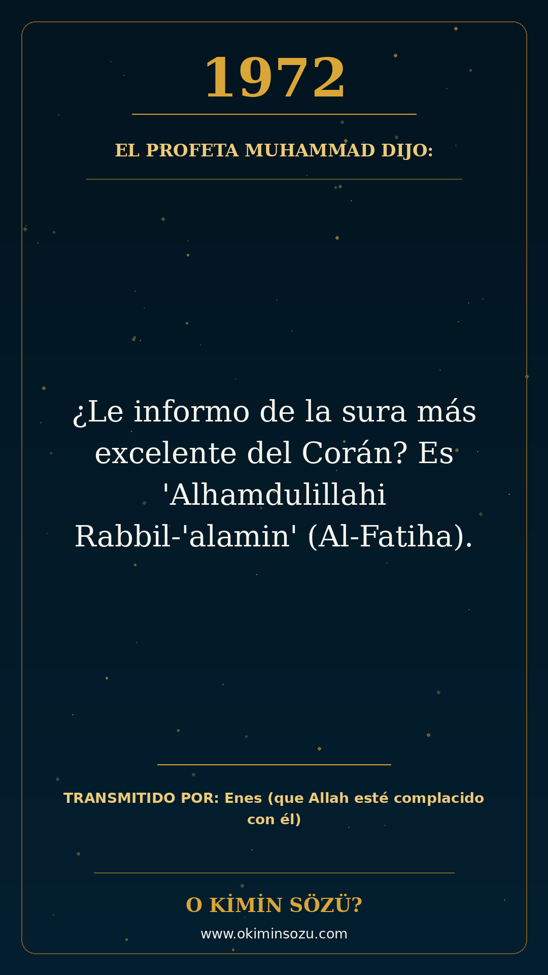 hadis 1972 es