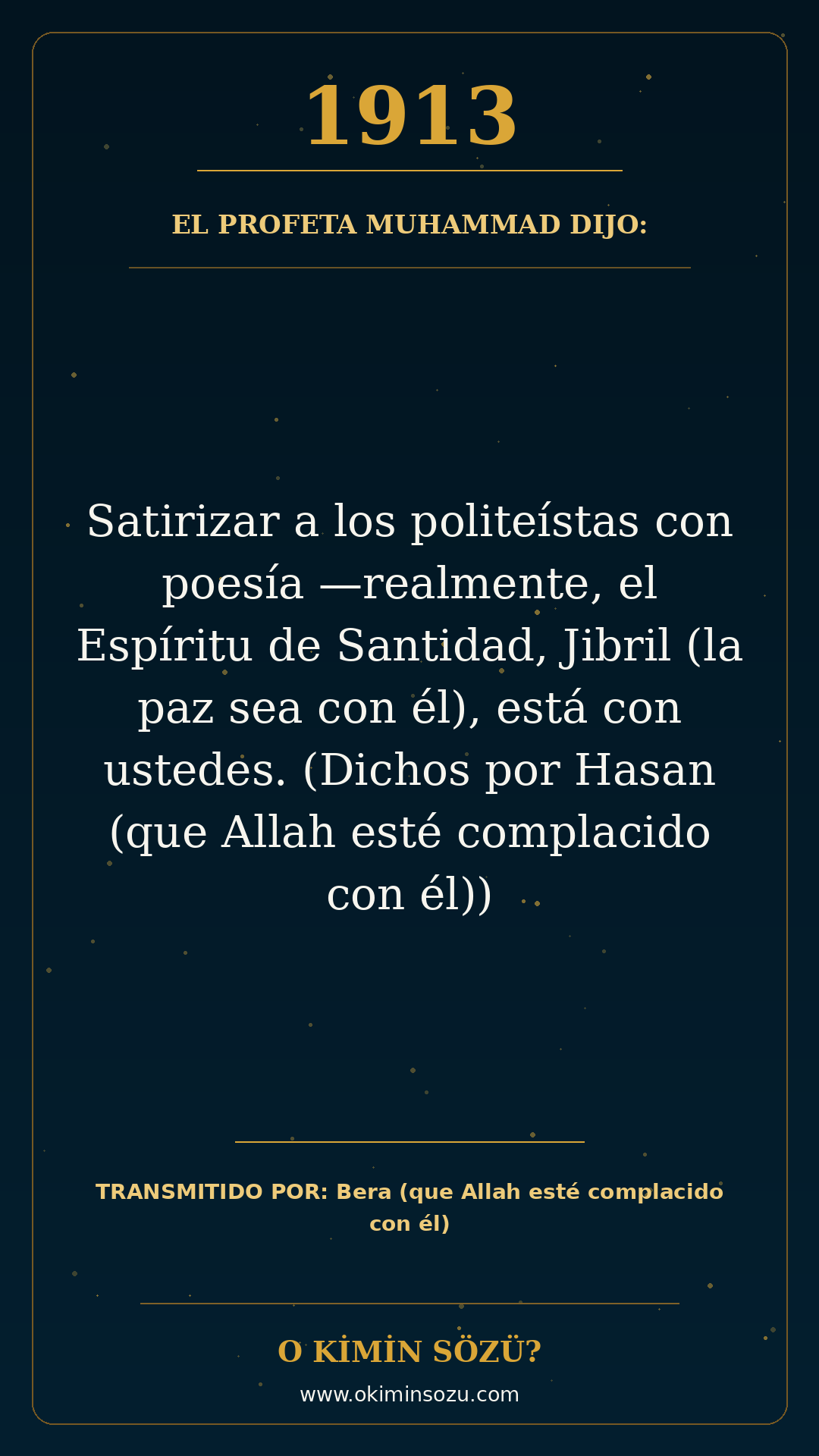 hadis 1913 es