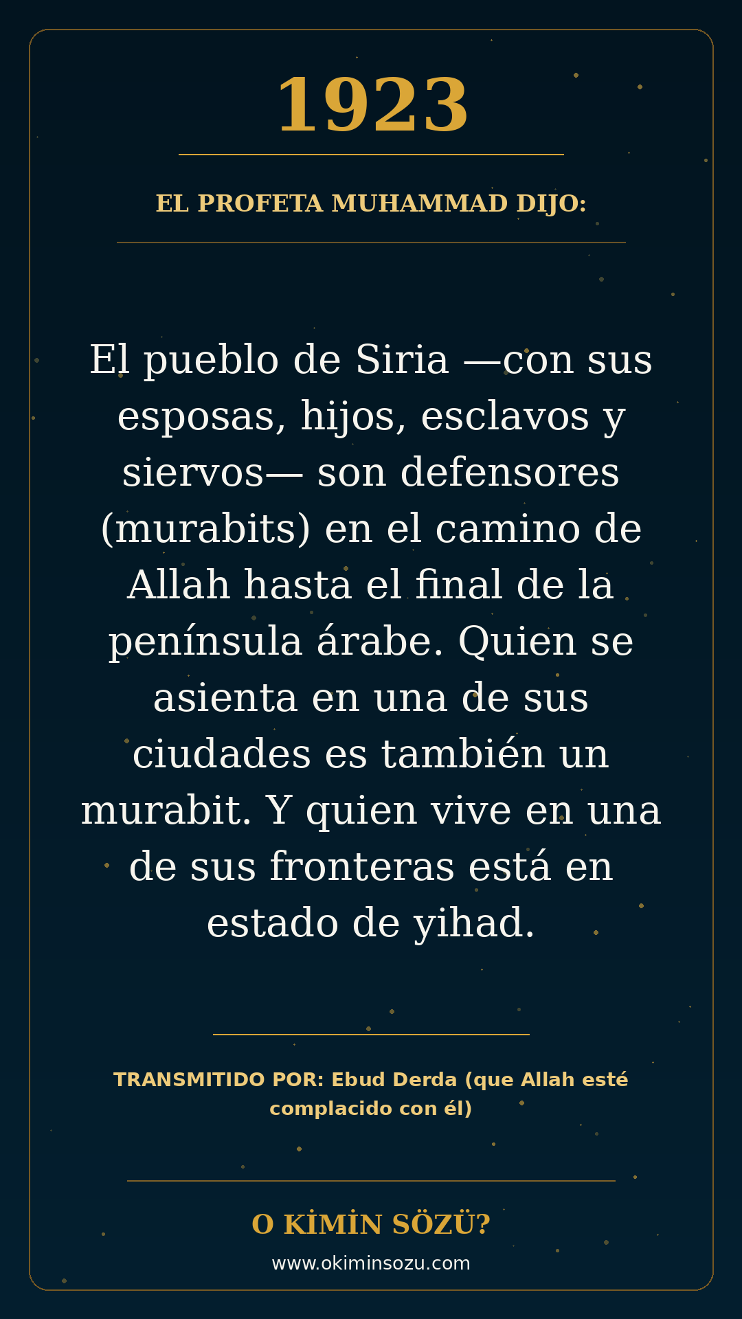 hadis 1923 es