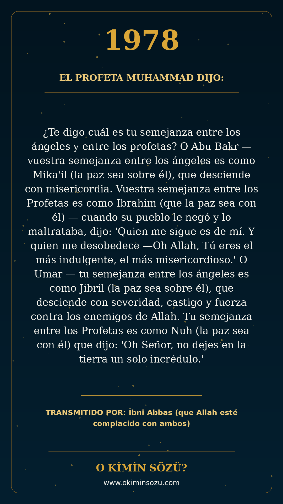hadis 1978 es