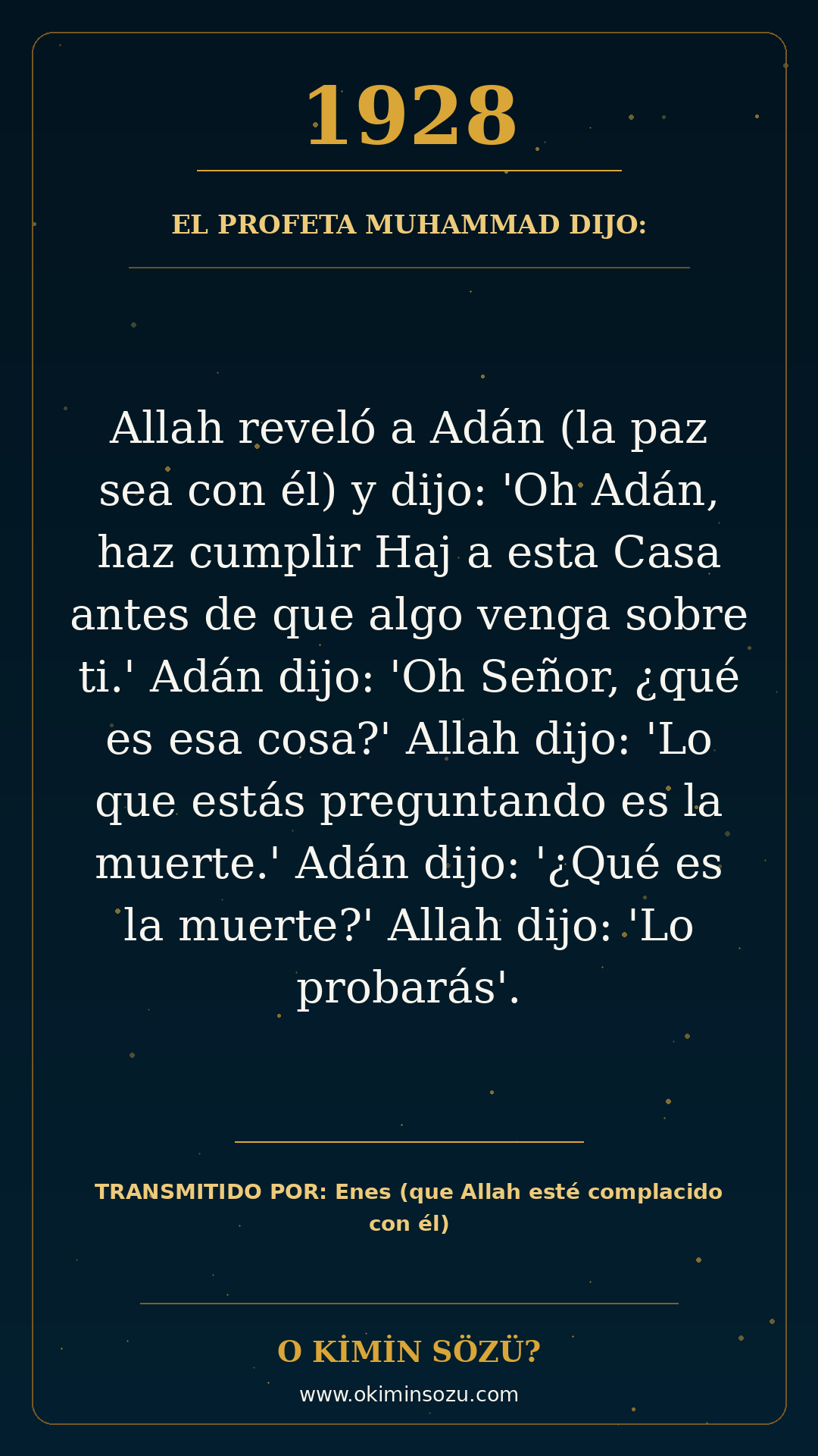 hadis 1928 es