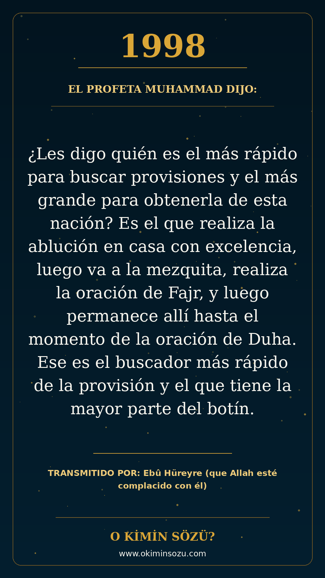 hadis 1998 es