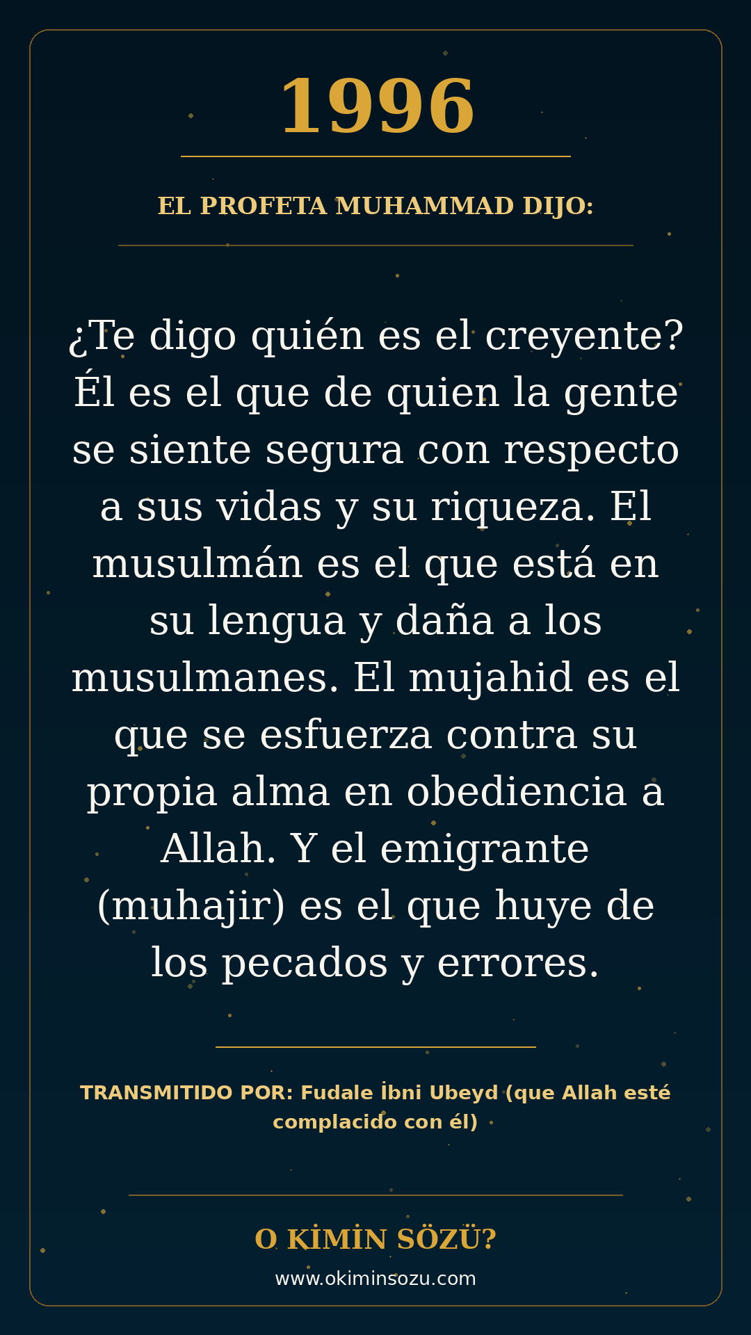 hadis 1996 es