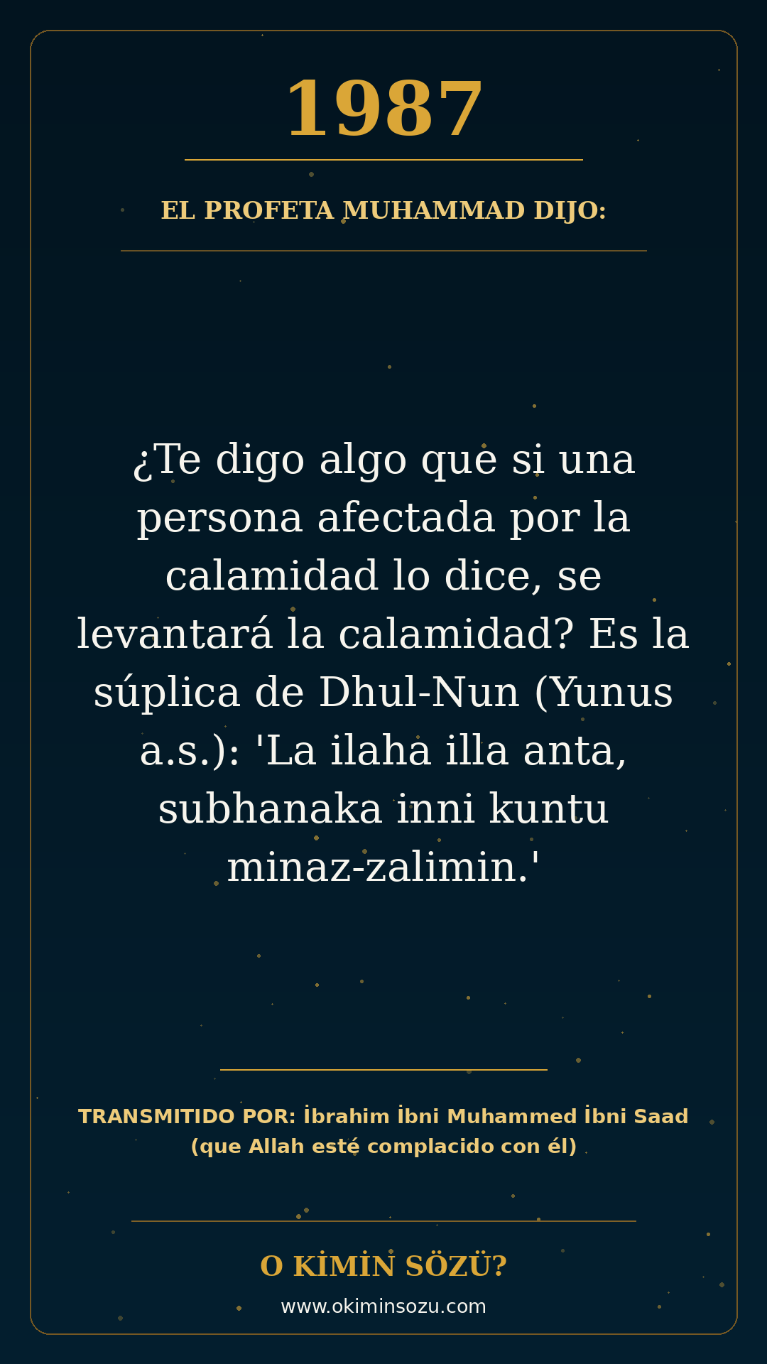 hadis 1987 es