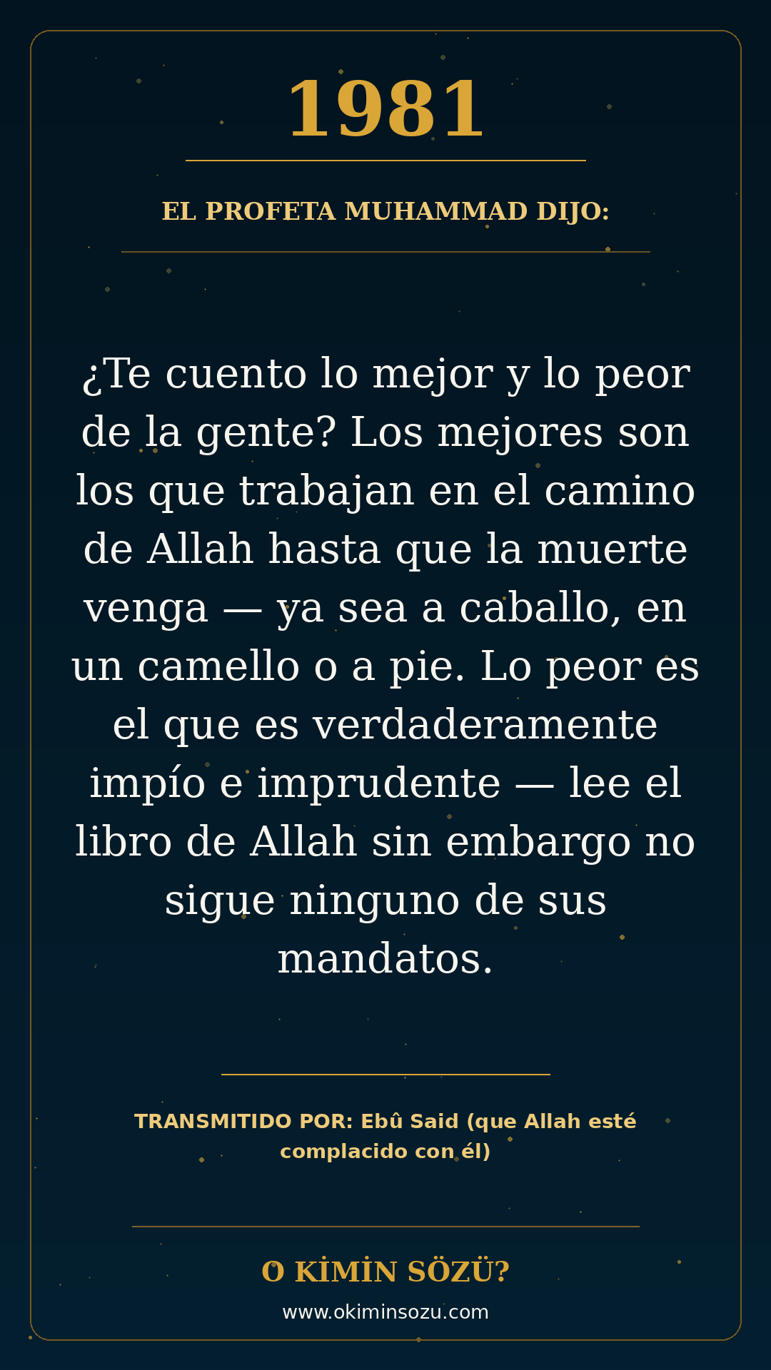hadis 1981 es