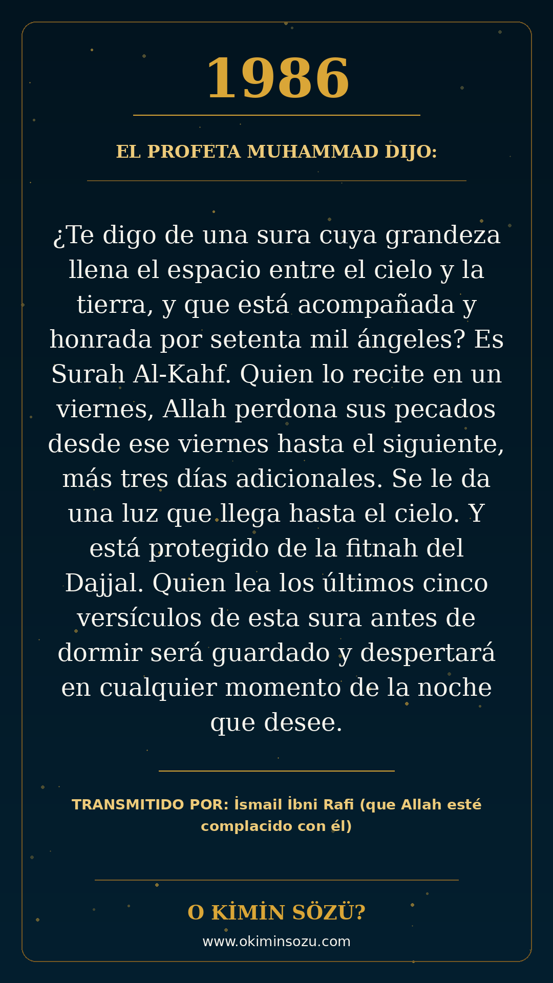 hadis 1986 es