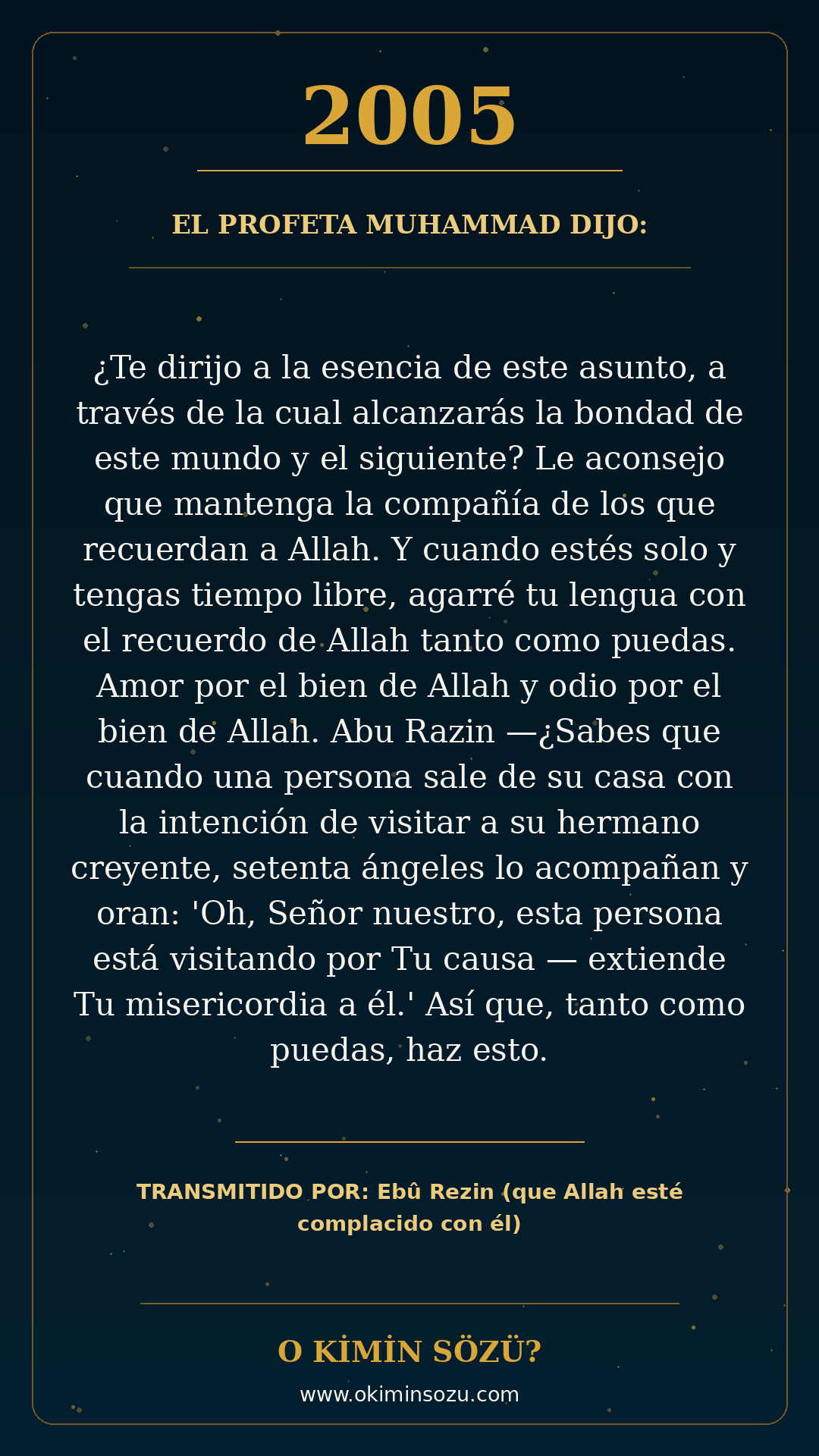 hadis 2005 es