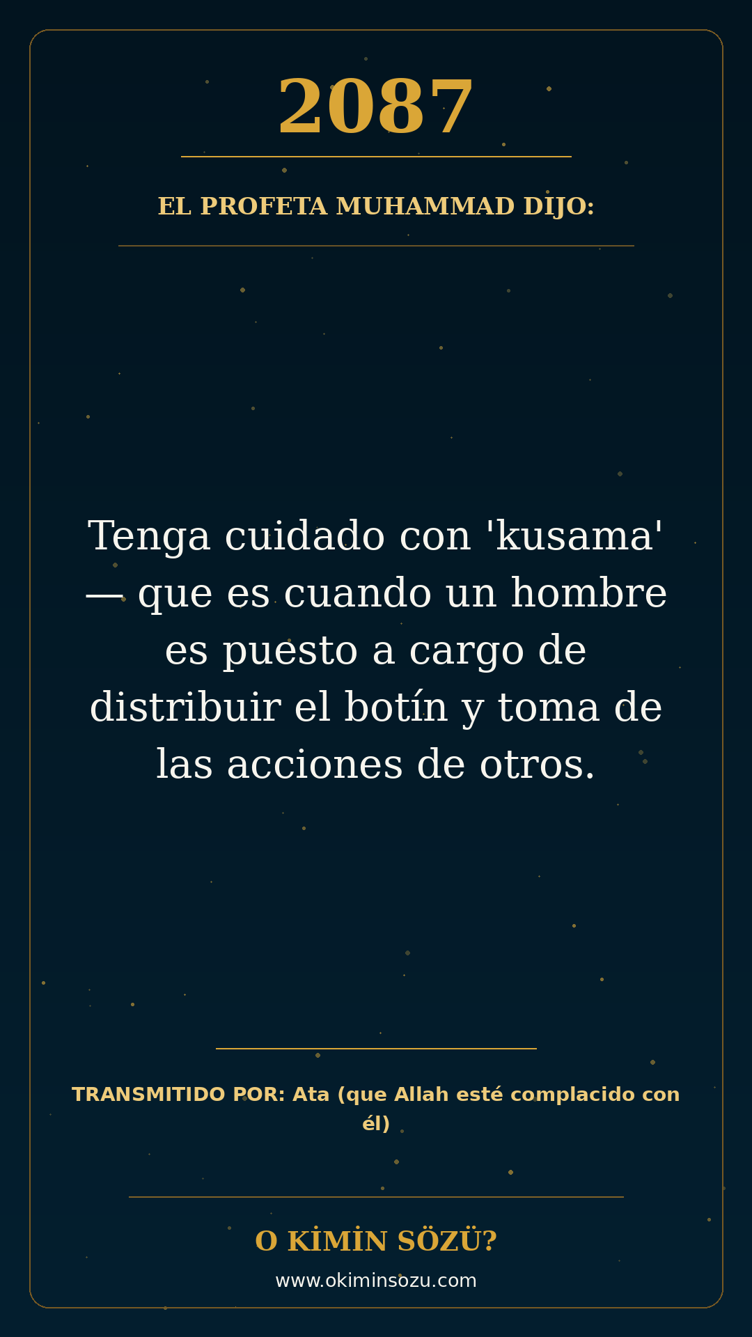 hadis 2087 es