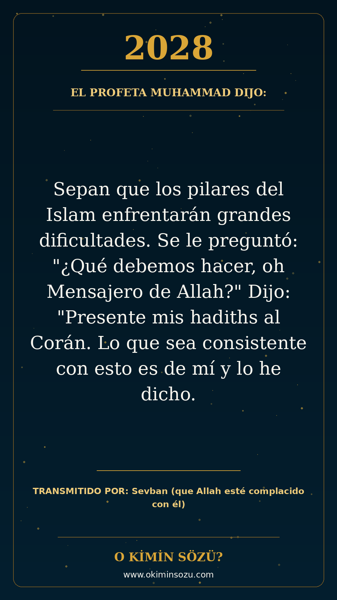 hadis 2028 es