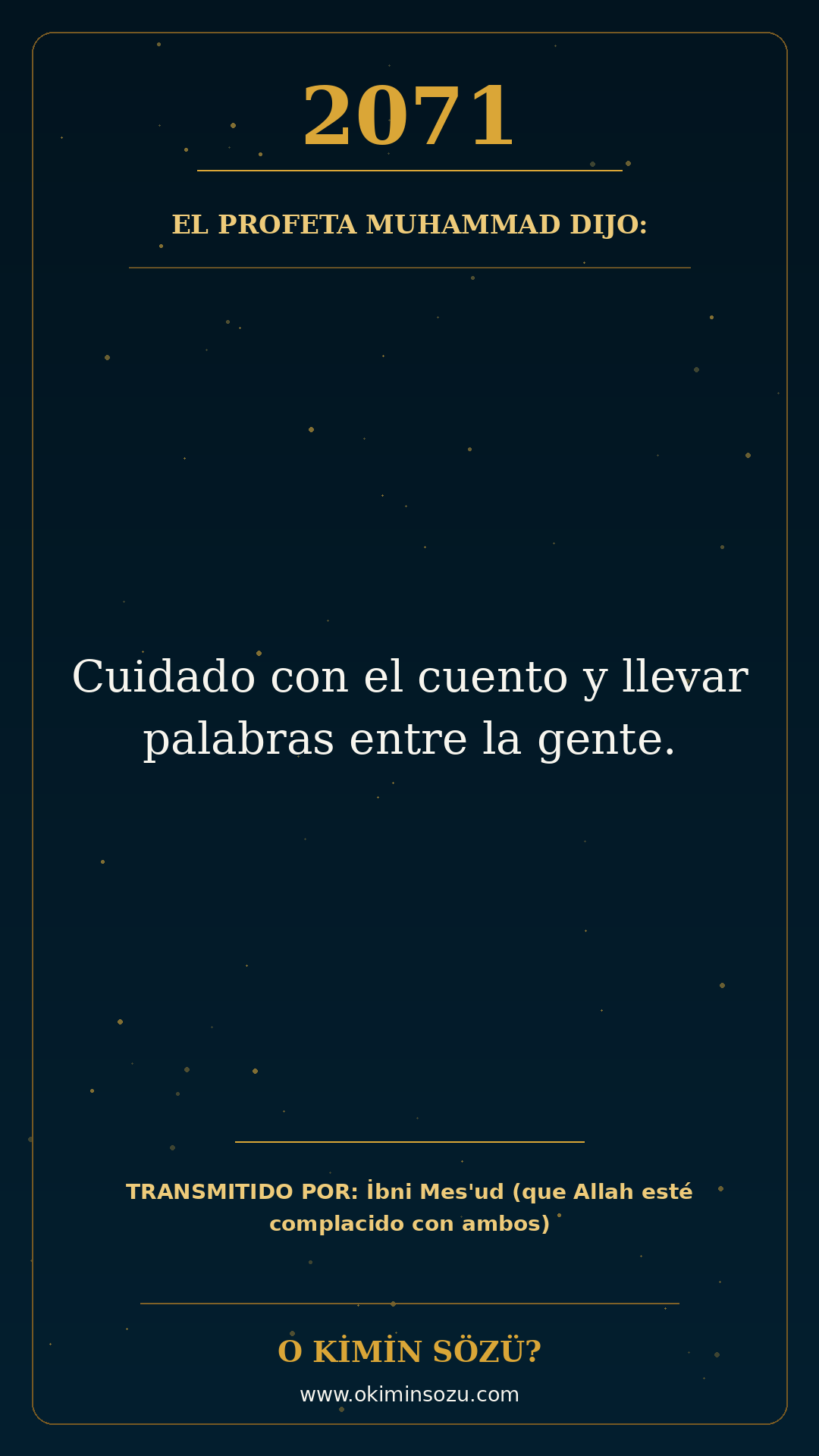 hadis 2071 es