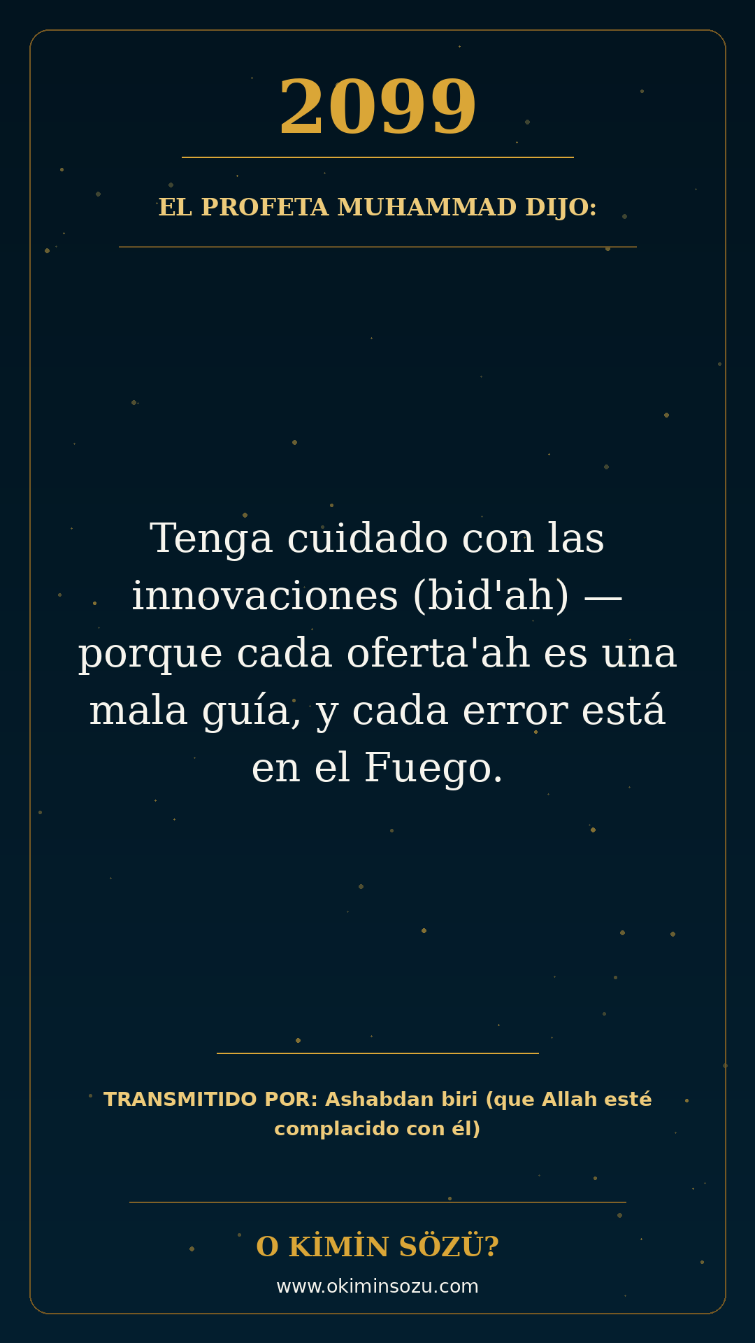 hadis 2099 es