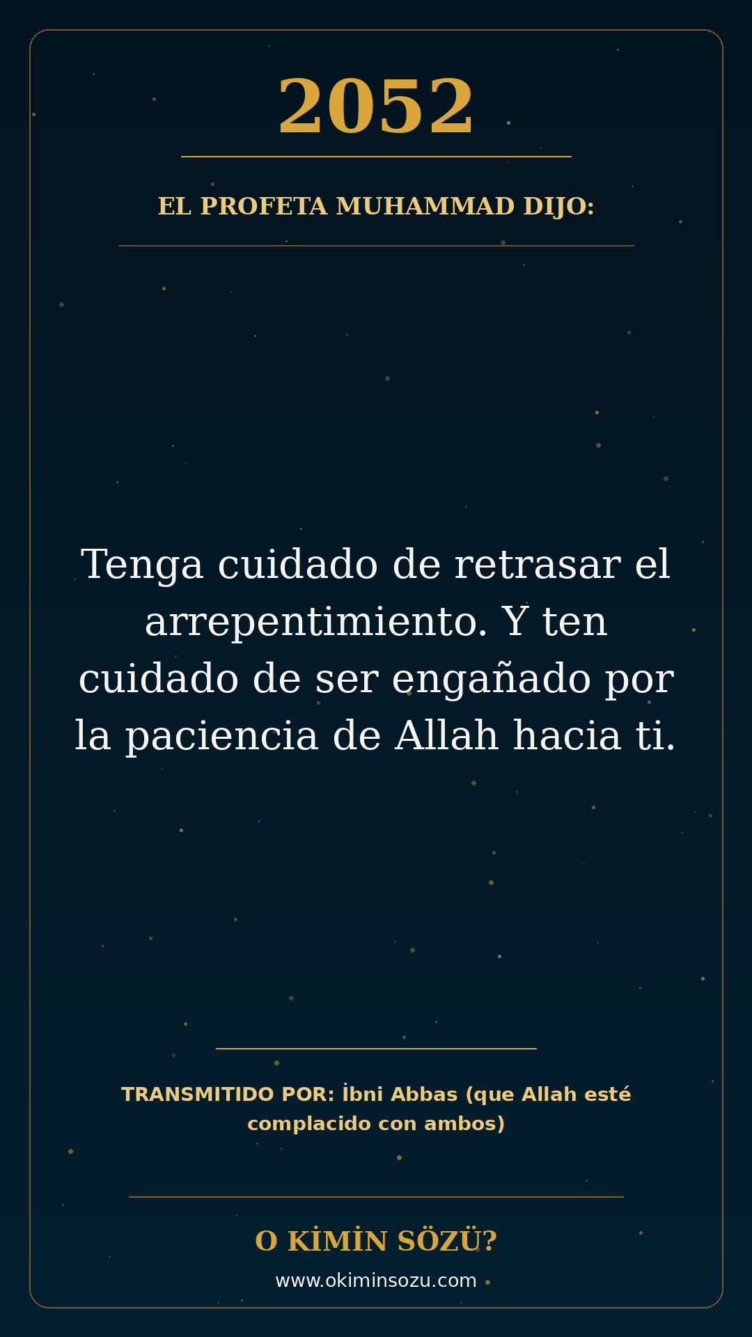 hadis 2052 es
