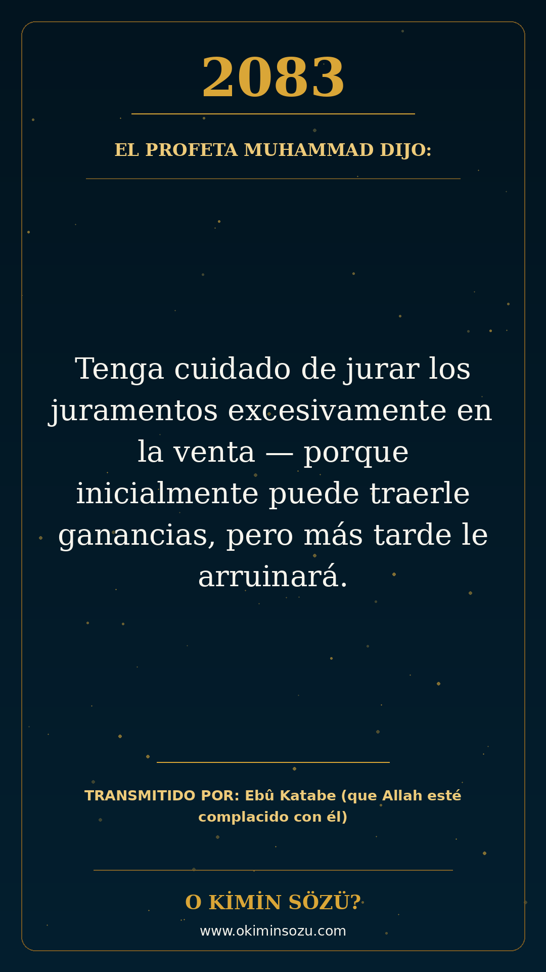 hadis 2083 es