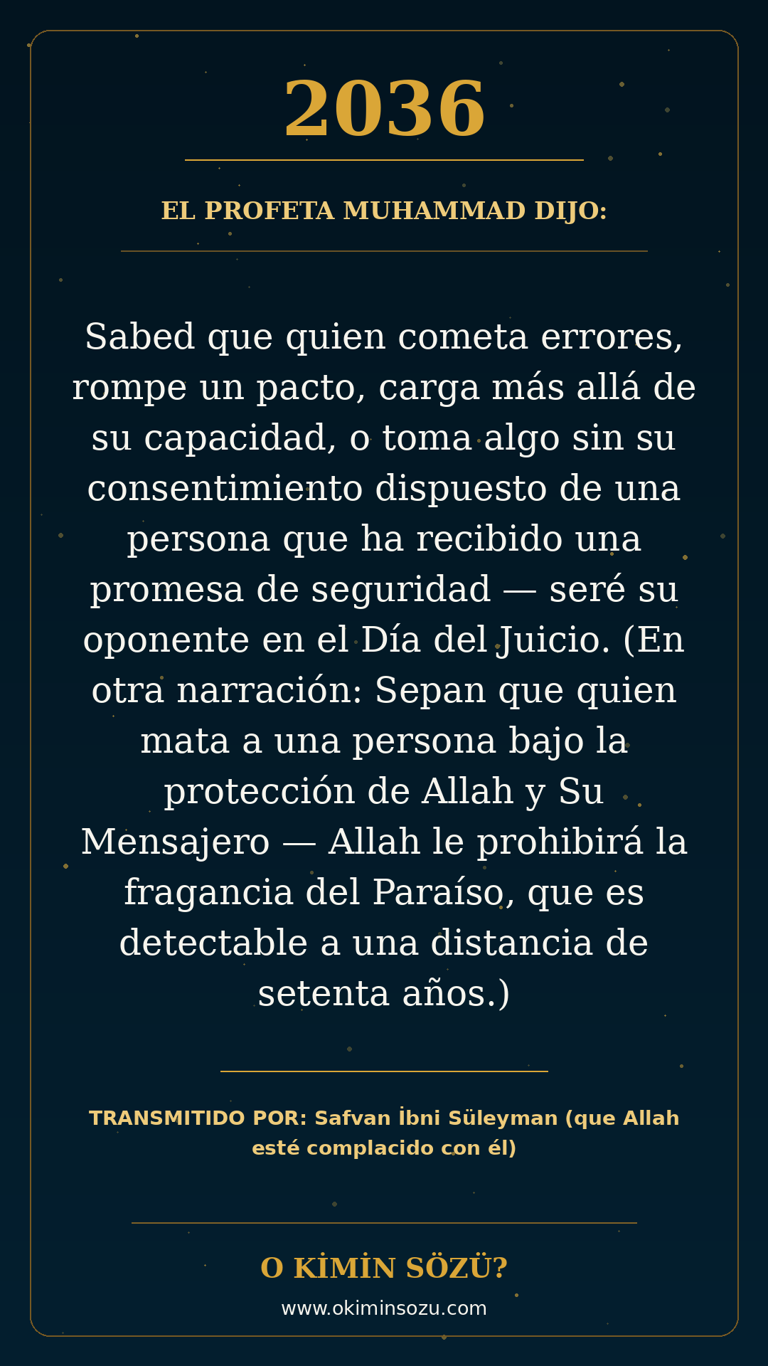 hadis 2036 es