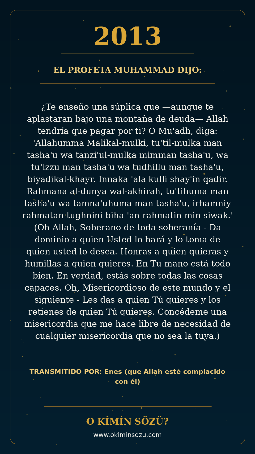 hadis 2013 es