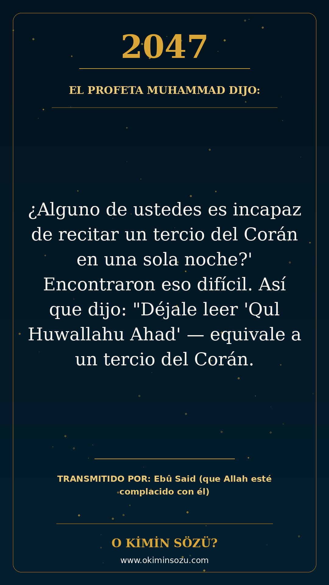 hadis 2047 es