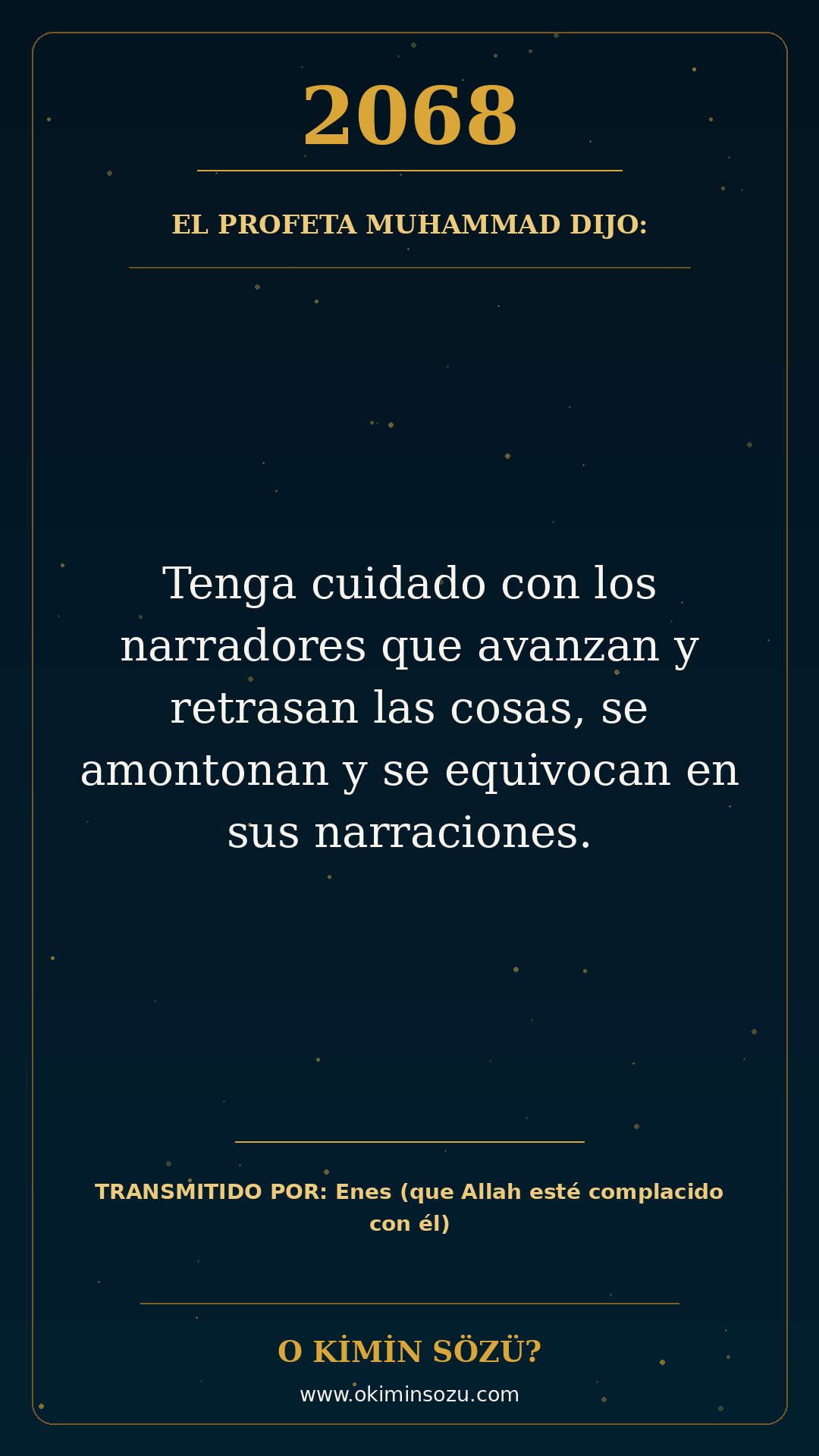 hadis 2068 es